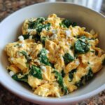 Scrambled Eggs with Spinach & Feta