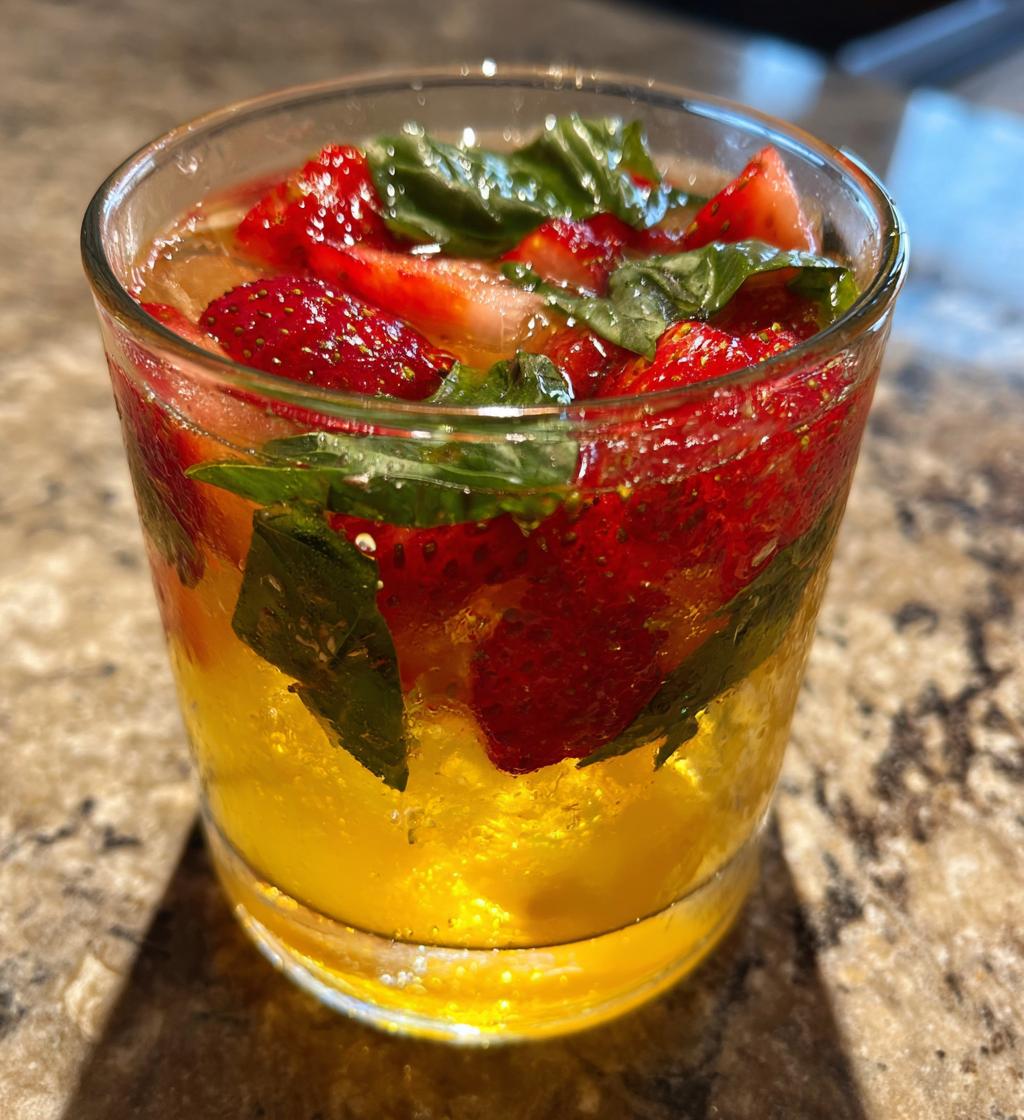 Strawberry Basil Lemonade - detail 1