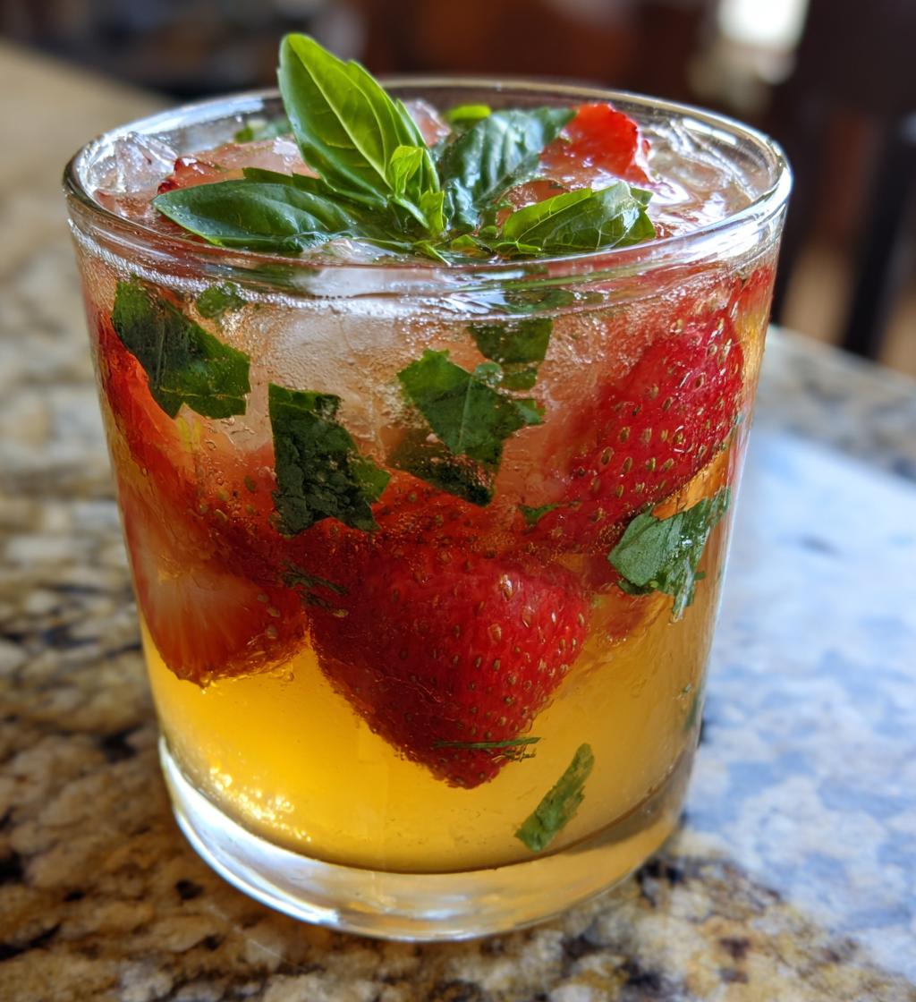 Strawberry Basil Lemonade