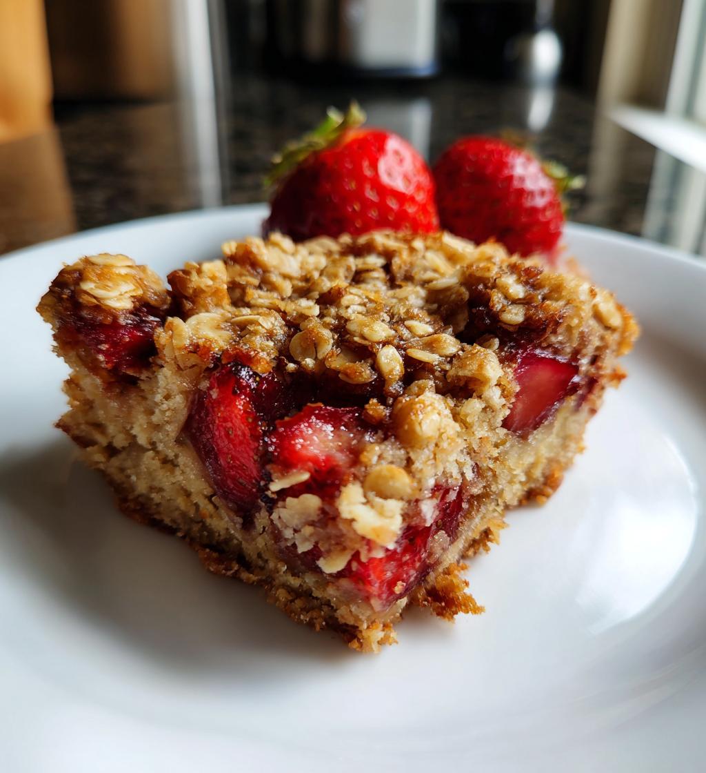 Strawberry Oatmeal Bars - detail 1