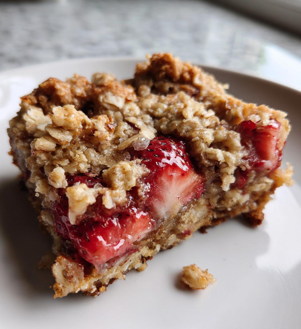 Strawberry Oatmeal Bars