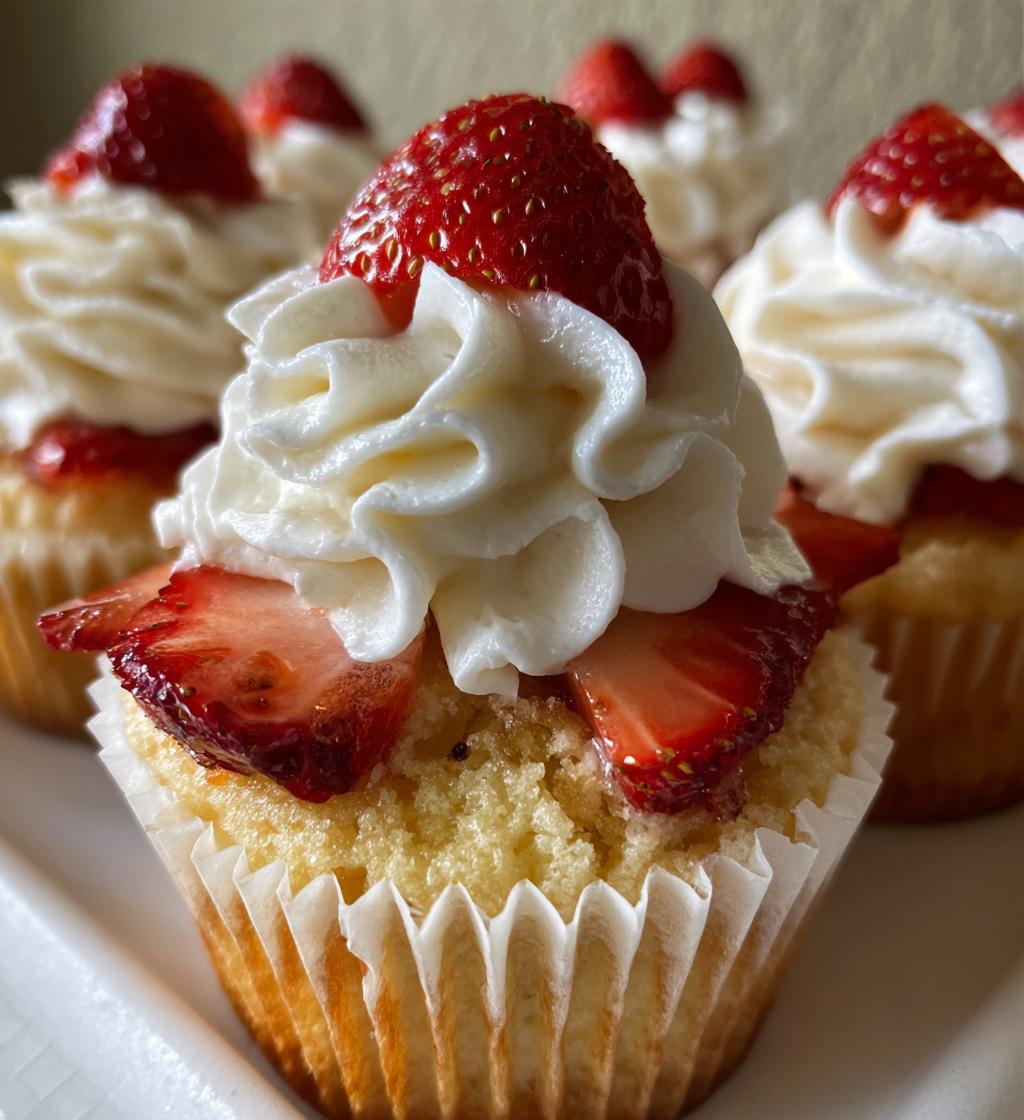 Strawberry Shortcake Cupcakes