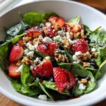 Strawberry Spinach Salad with Balsamic Glaze