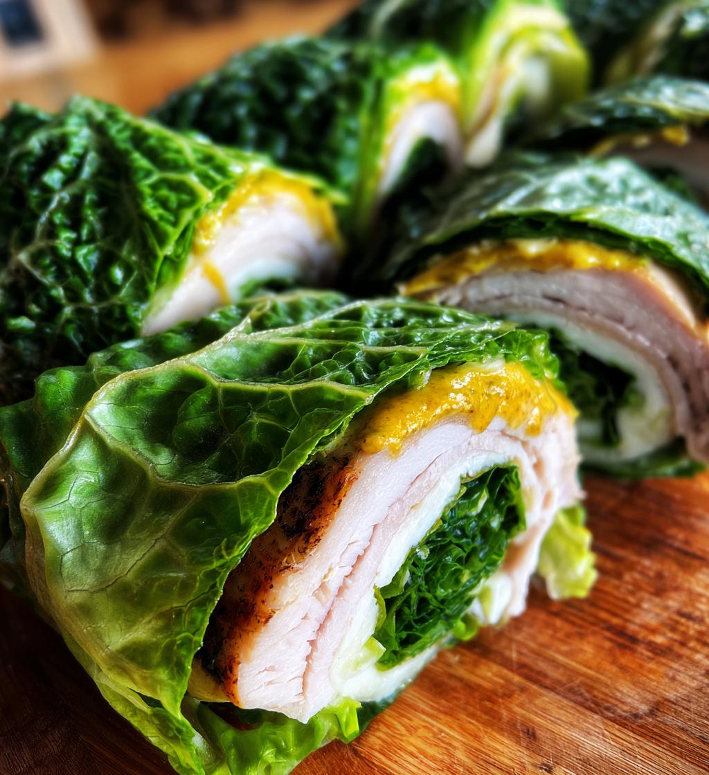 Turkey & Cheese Lettuce Roll-Ups - detail 1