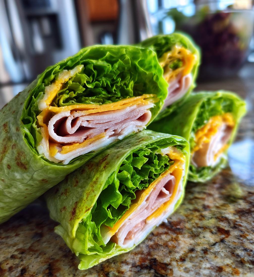 Turkey & Cheese Lettuce Roll-Ups