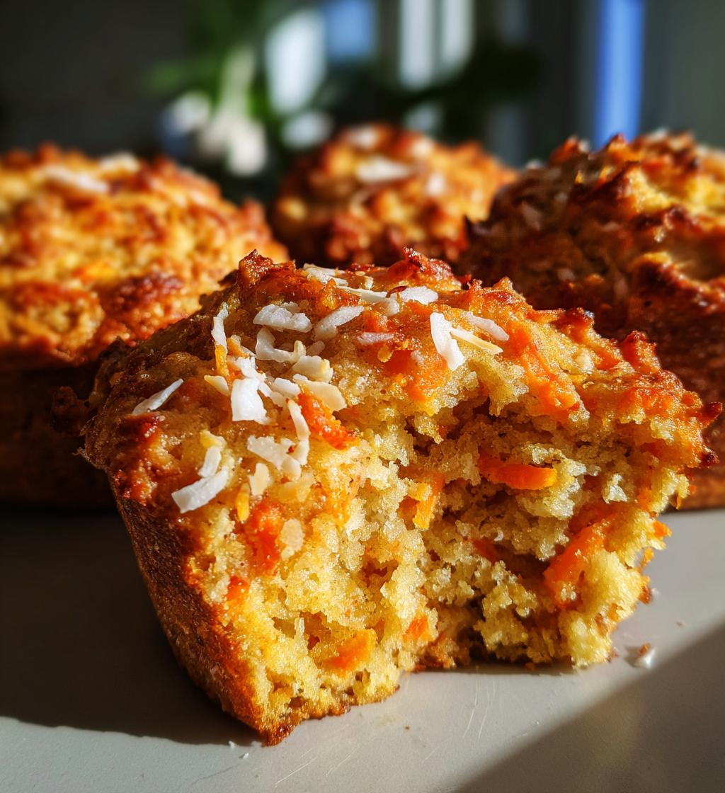 Vegan Carrot Coconut Muffins (Gluten-Free) - detail 1