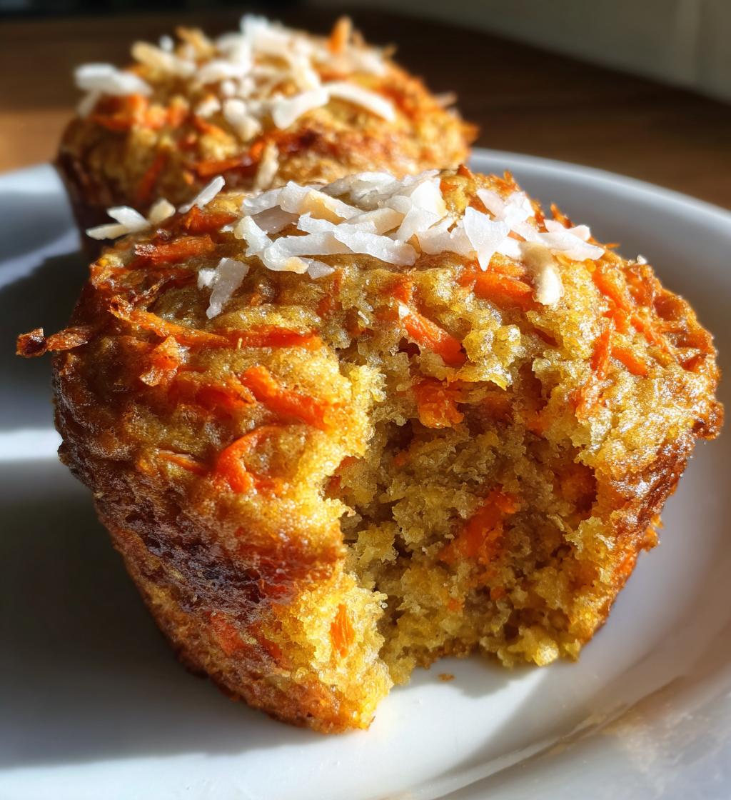 Vegan Carrot Coconut Muffins (Gluten-Free)