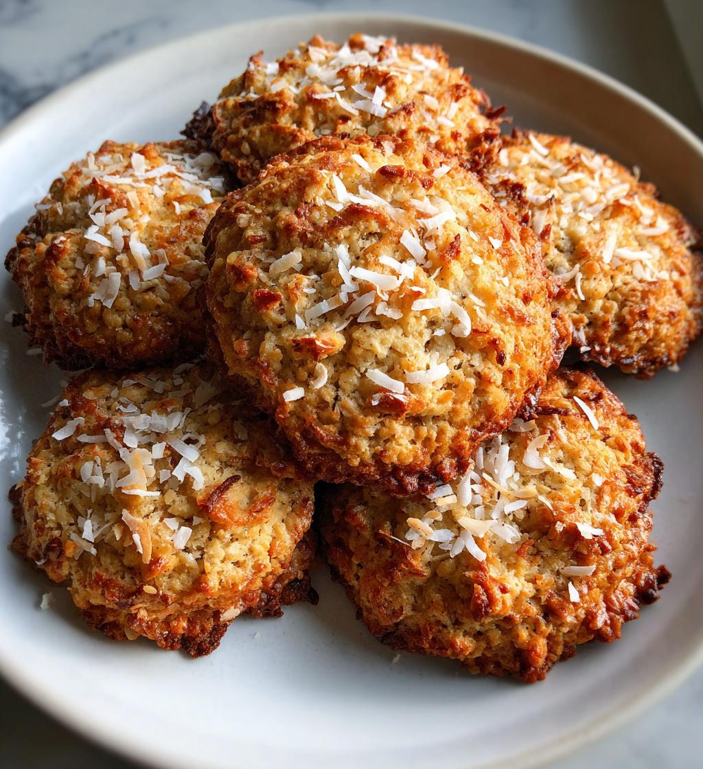 Vegan Coconut Oatmeal Cookies