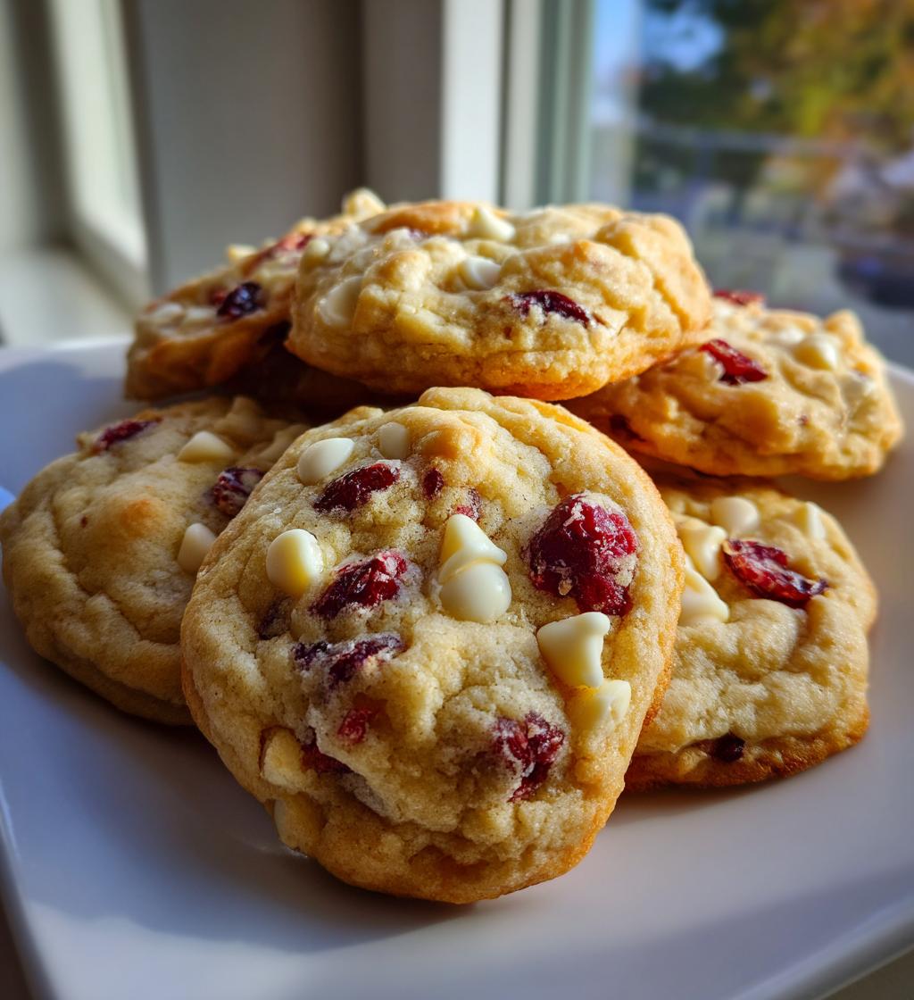 White Chocolate Cranberry Cookies