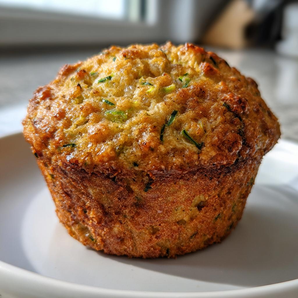 Zucchini Banana Muffins with Oats