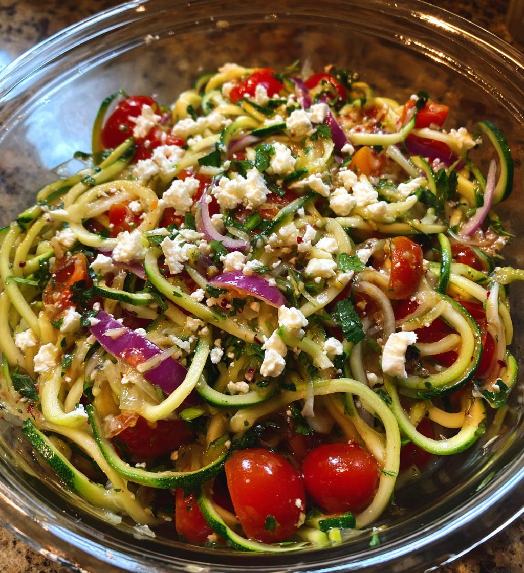 Zucchini Noodle Pasta Salad - detail 1