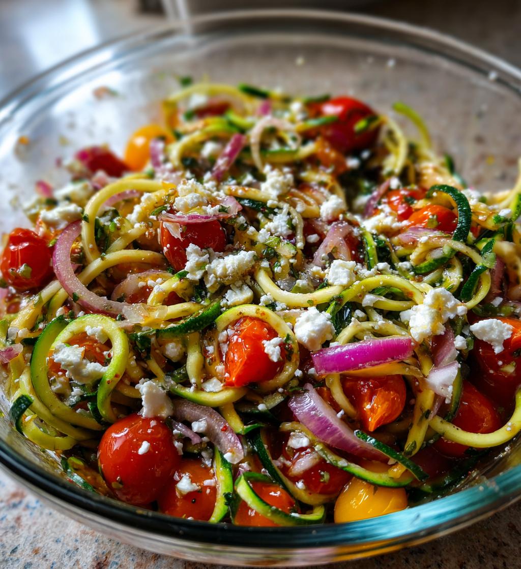 Zucchini Noodle Pasta Salad