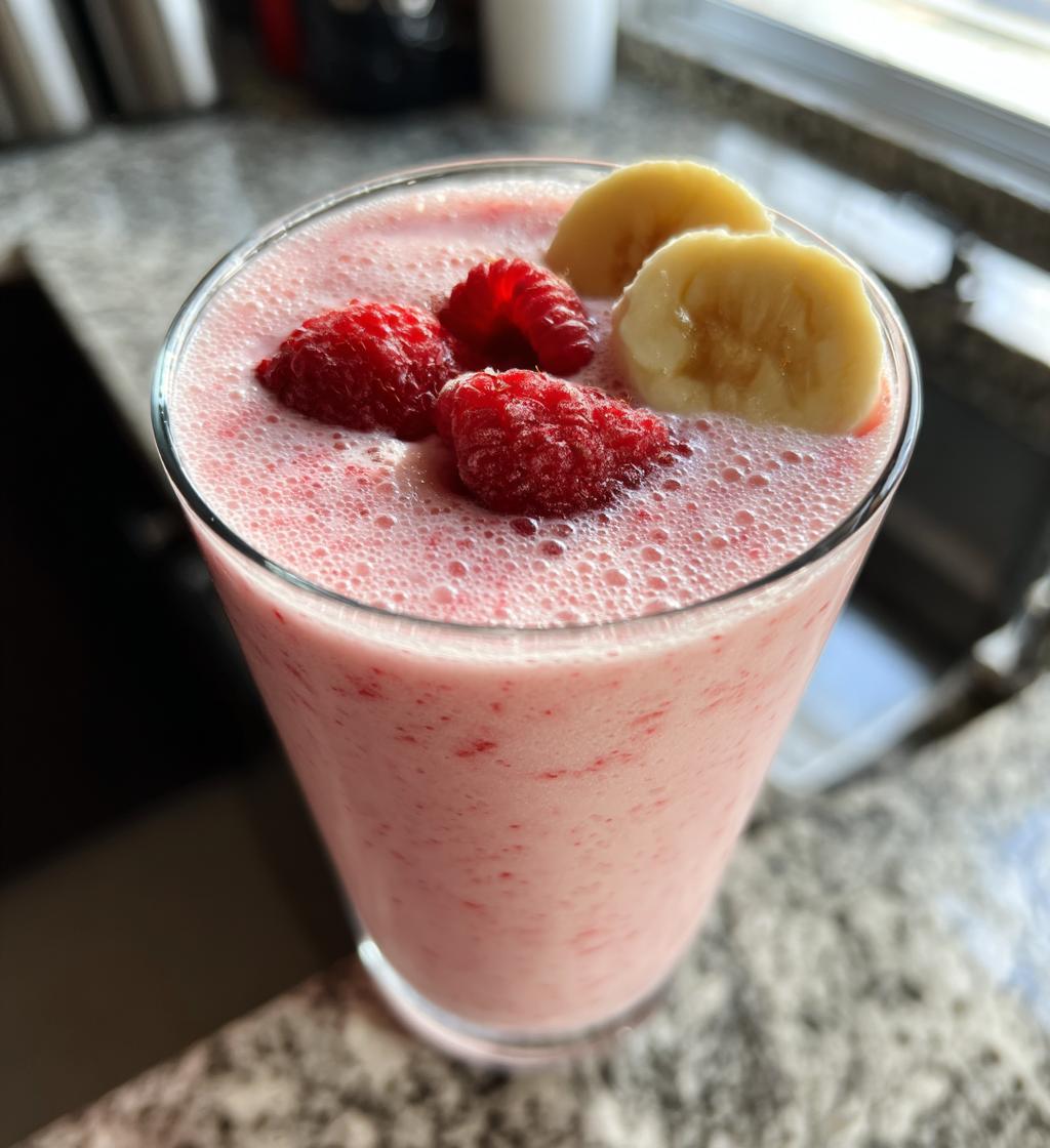 Almond Milk Raspberry Shake - detail 1