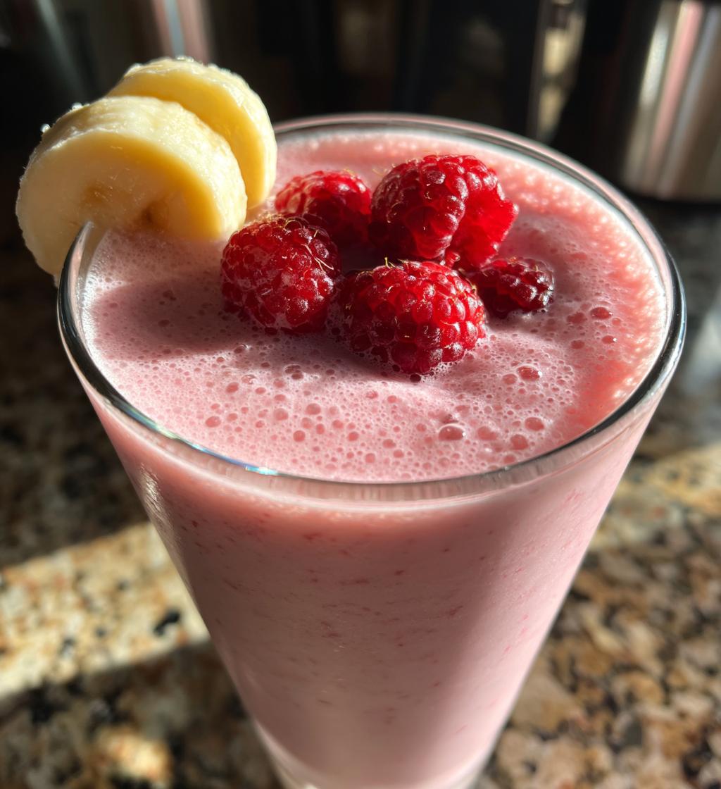 Almond Milk Raspberry Shake