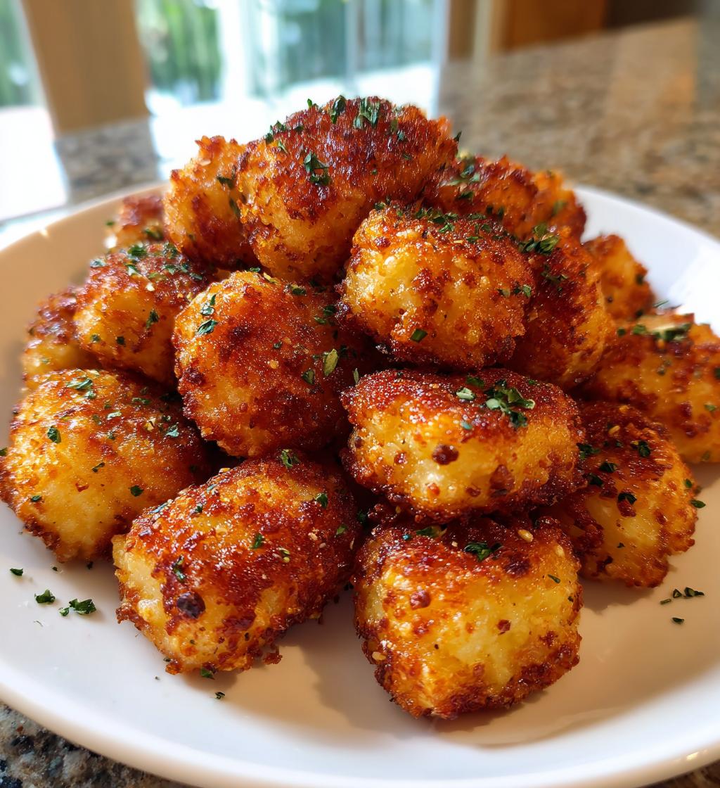 Baked Cauliflower Tots
