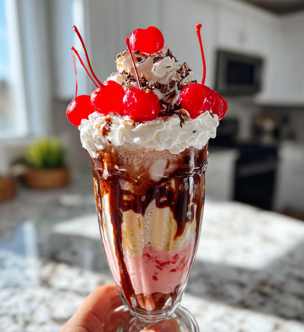 Banana Split Milkshake