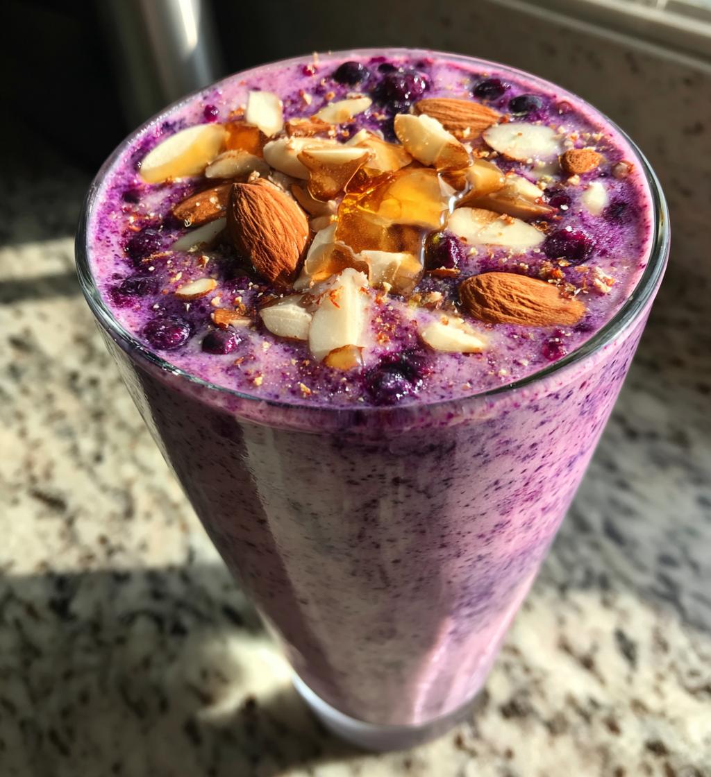 Blueberry Almond Milk Smoothie