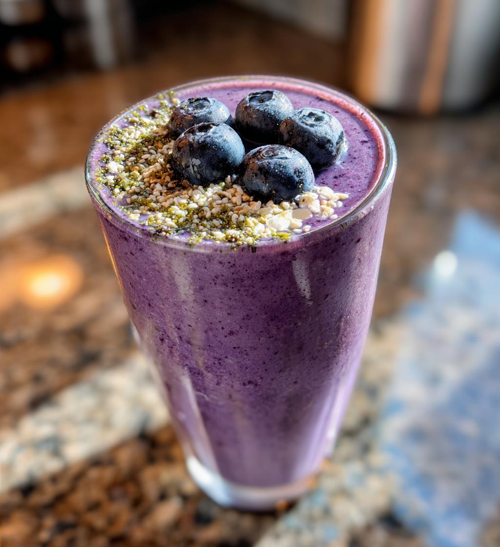Blueberry Coconut Keto Shake - detail 1