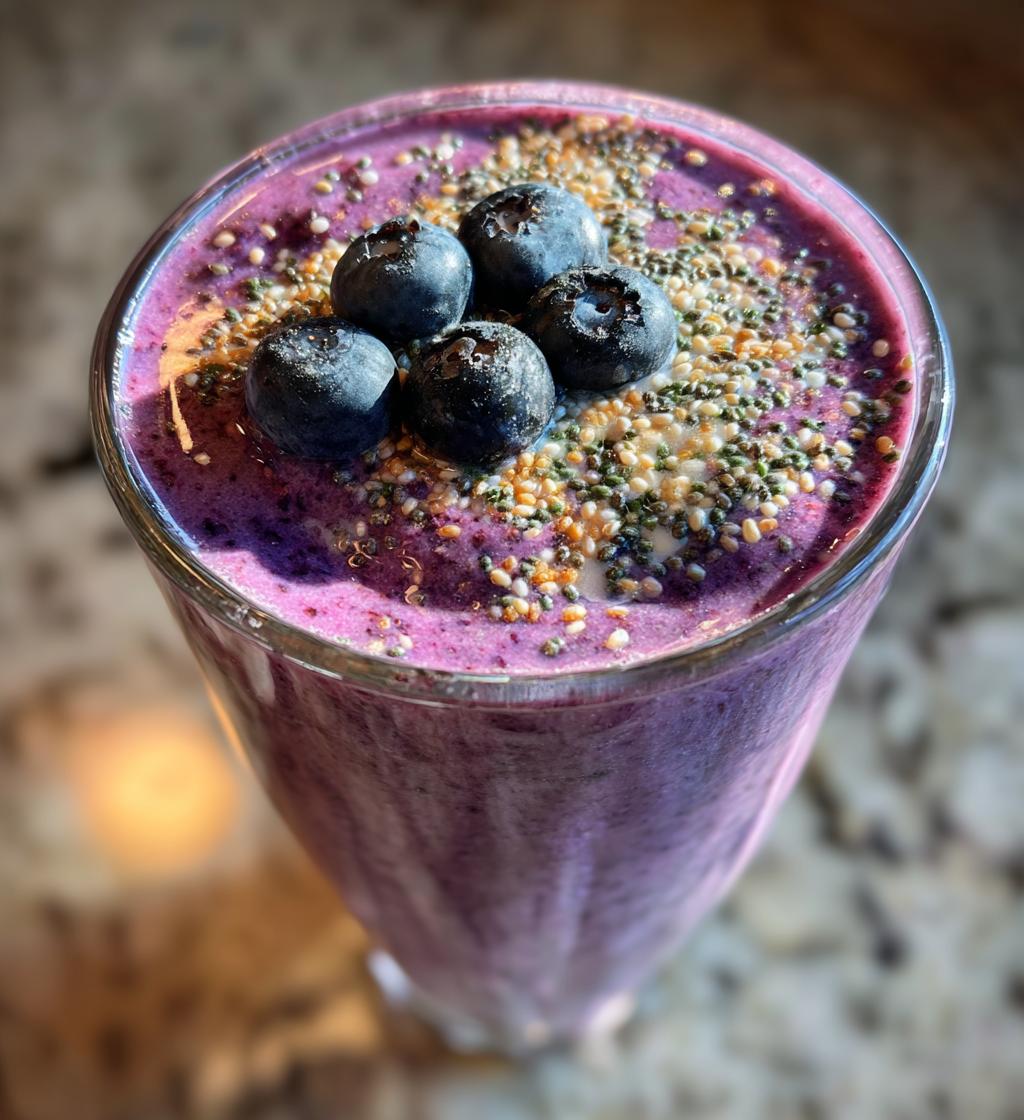 Blueberry Coconut Keto Shake