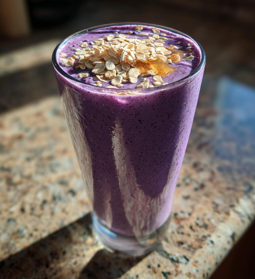 Blueberry Oat Protein Shake