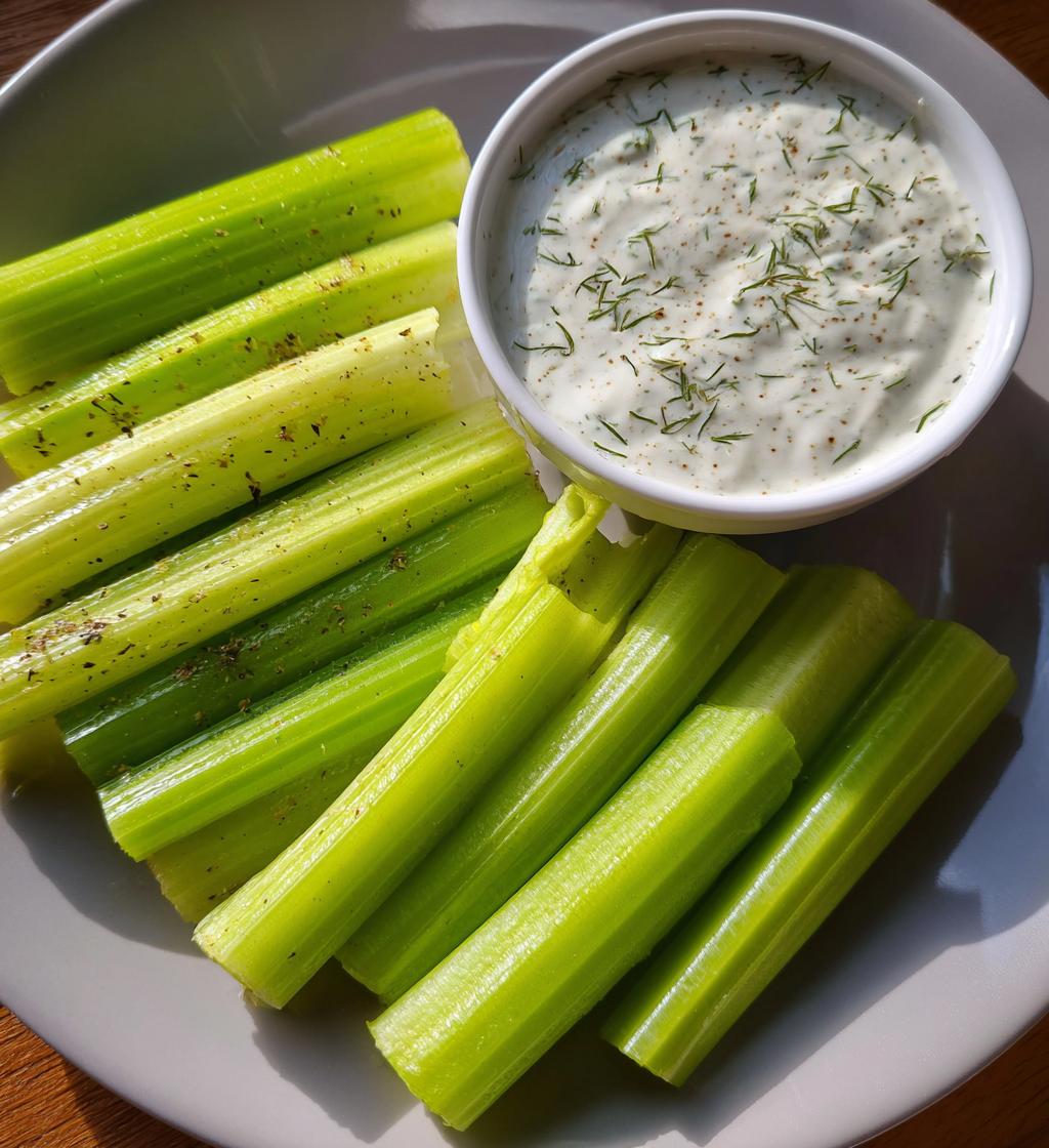 Celery Sticks with Keto Ranch Dip
