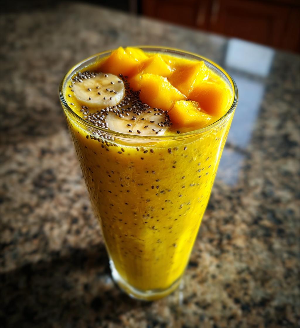 Chia Mango Smoothie - detail 1