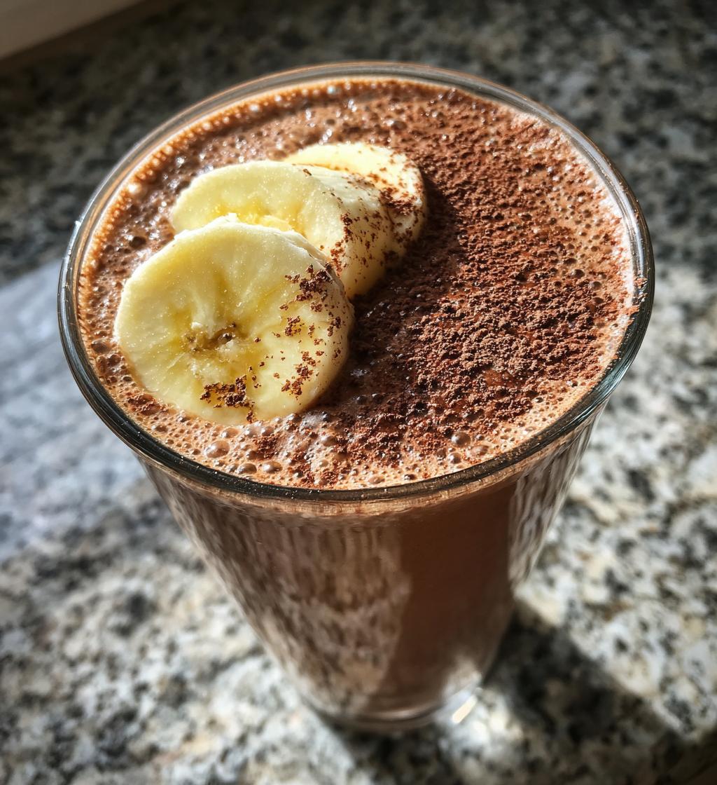 Chocolate Banana Protein Smoothie