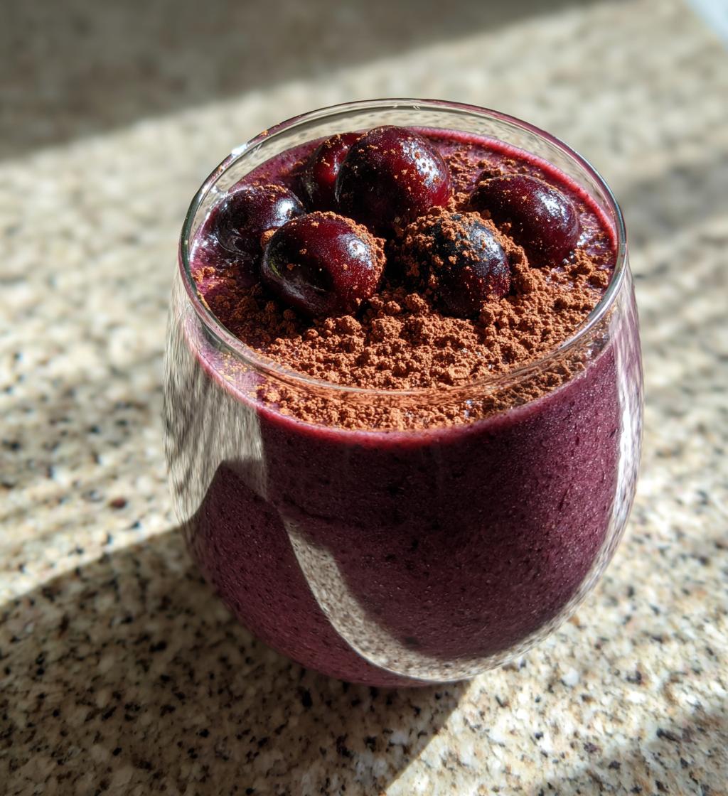 Chocolate Cherry Smoothie - detail 1