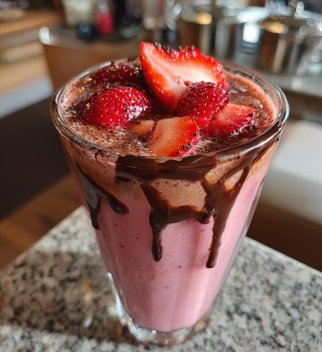 Chocolate Covered Strawberry Smoothie - detail 1