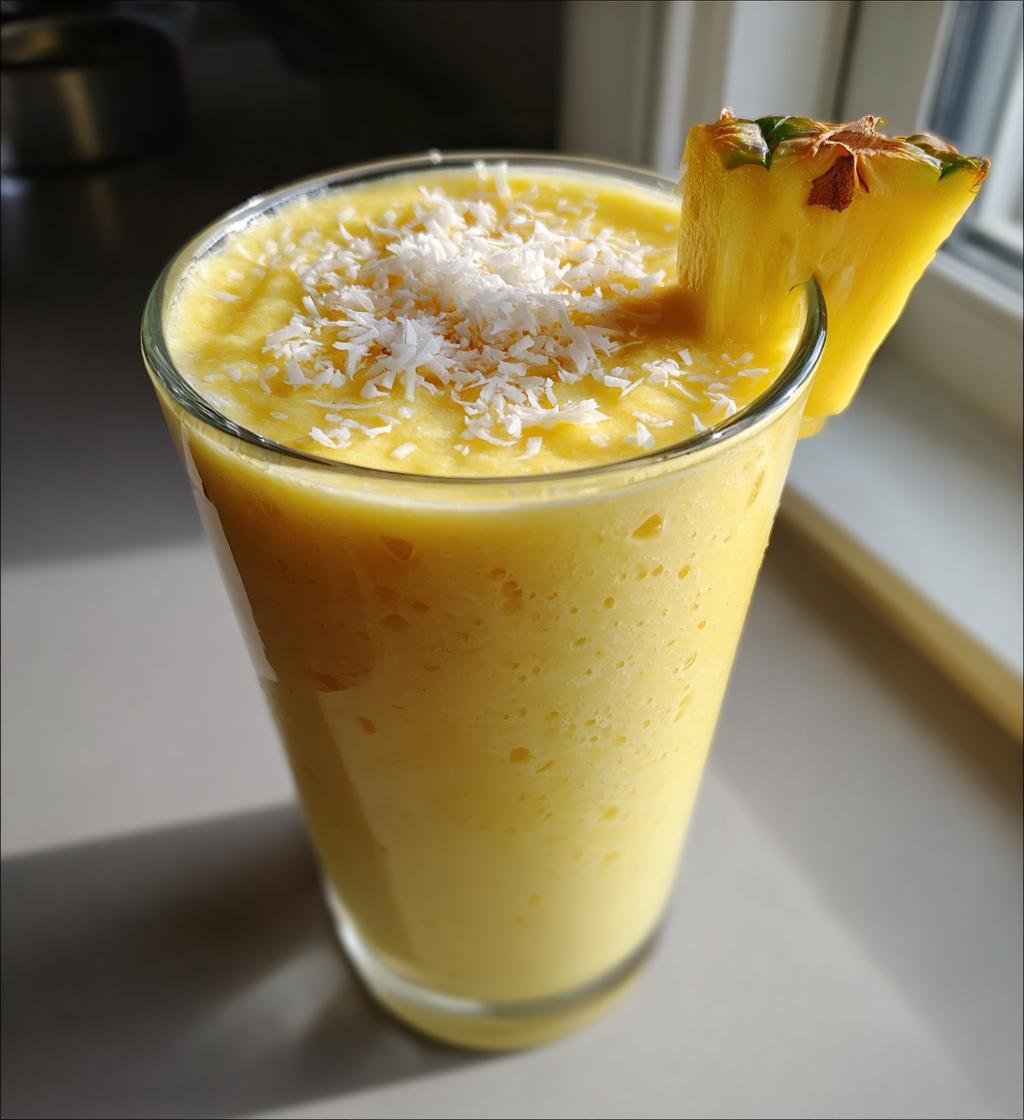 Coconut Pineapple Smoothie - detail 1