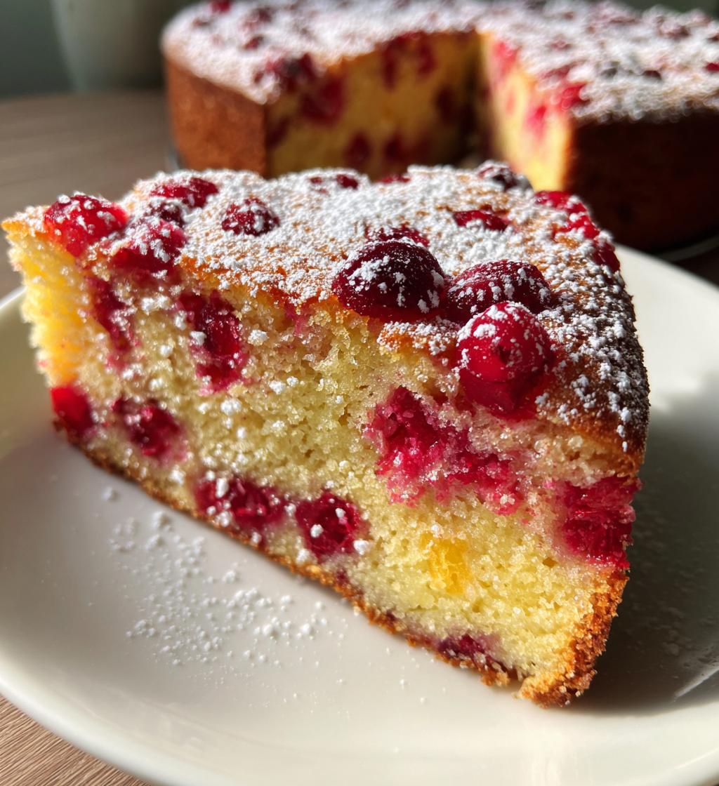 Cranberry Orange Cake - detail 1