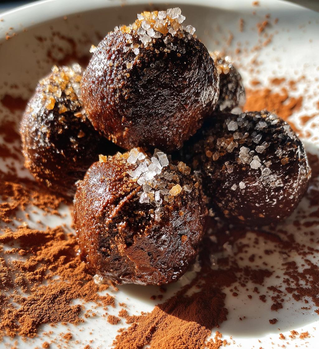 Dark Chocolate Sea Salt Truffles - detail 1