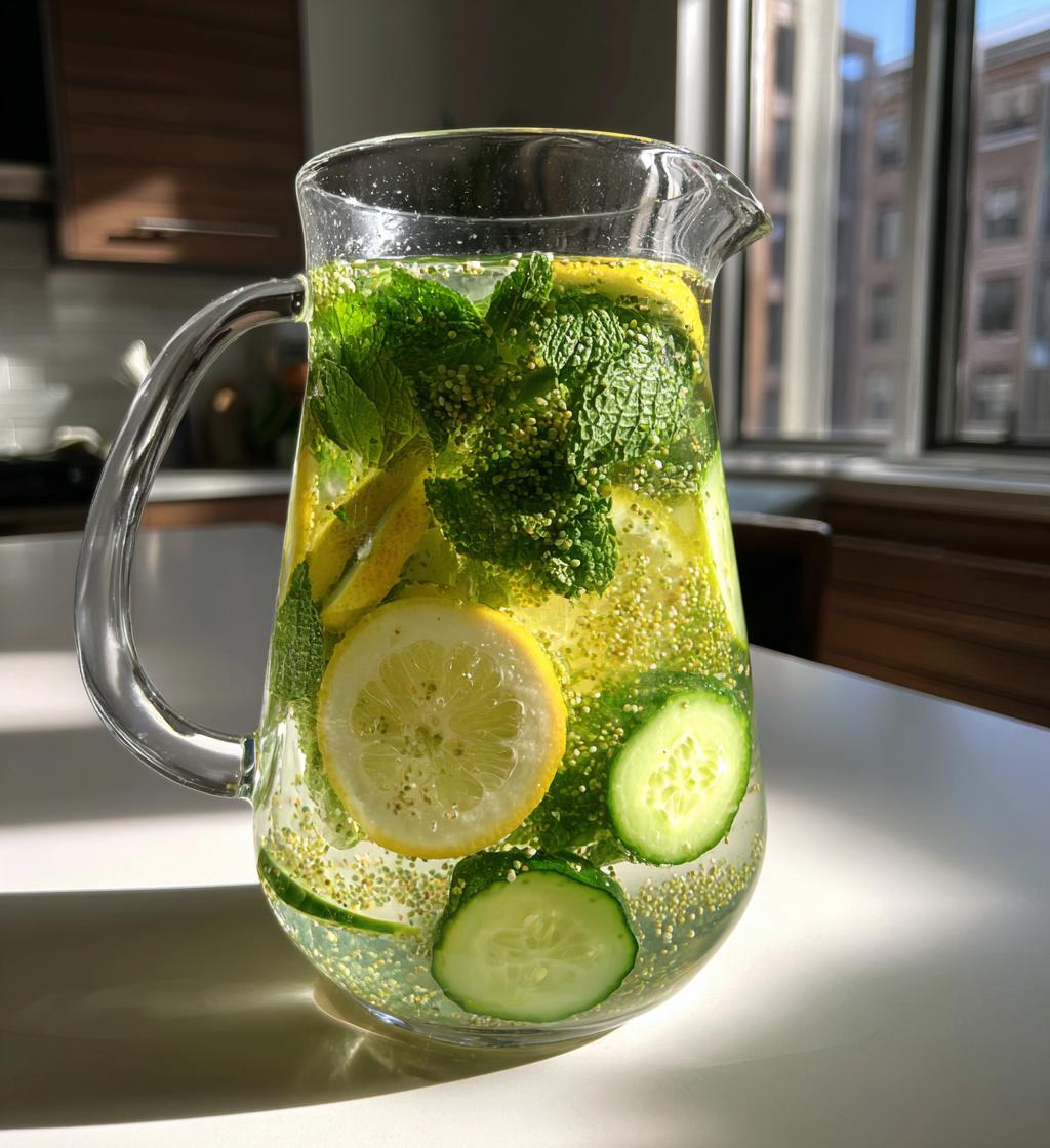 Detox Water with Chia Seeds