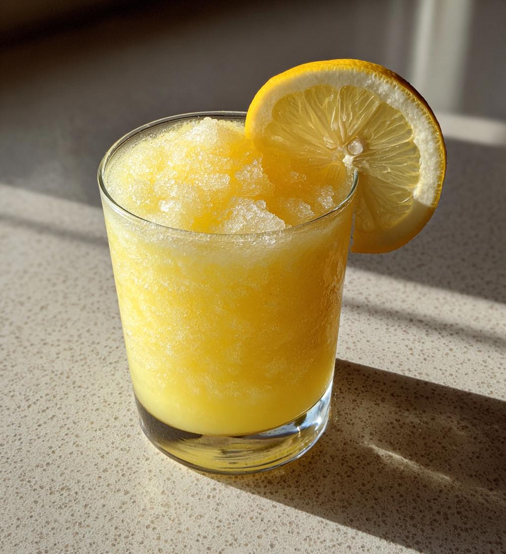 Frozen Lemonade Slush - detail 1