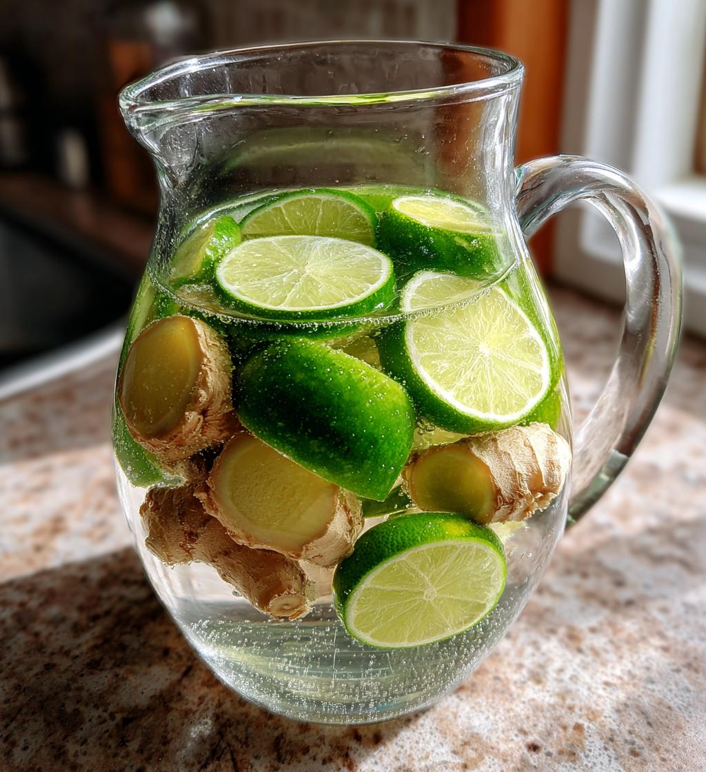Ginger and Lime Detox Water