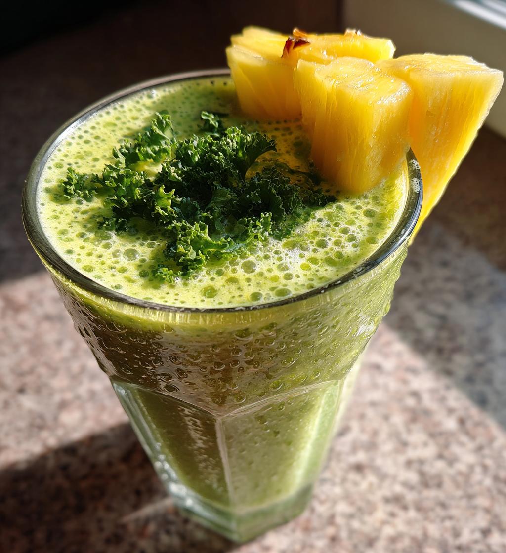Kale Pineapple Smoothie - detail 1