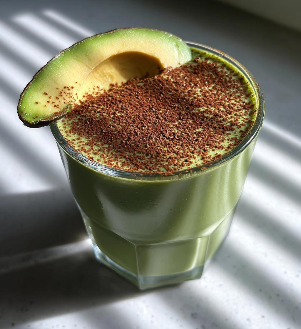 Keto Avocado Chocolate Smoothie - detail 1