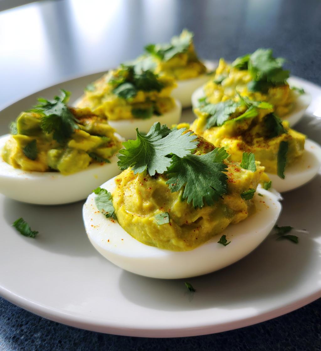 Keto Deviled Eggs with Avocado