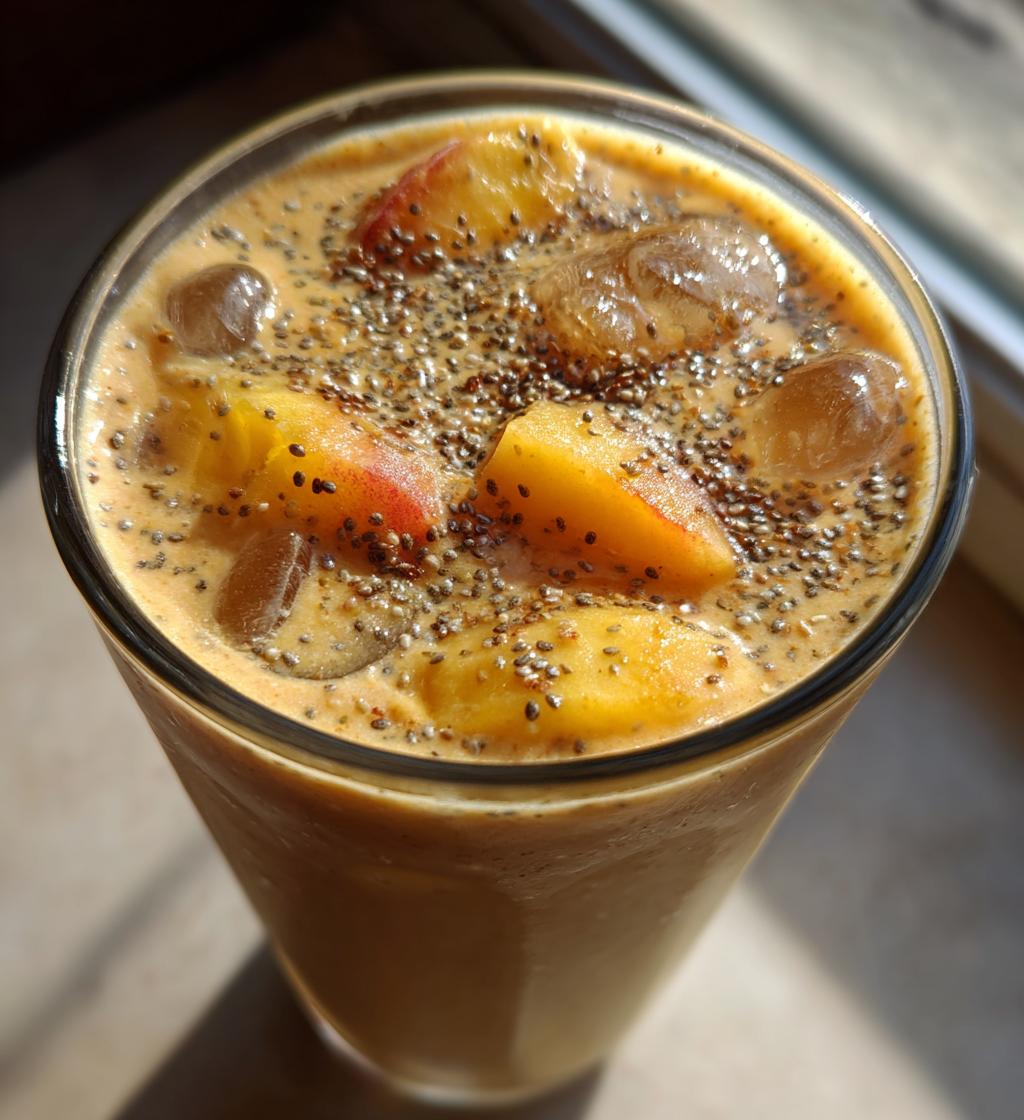 Keto Peach Smoothie - detail 1
