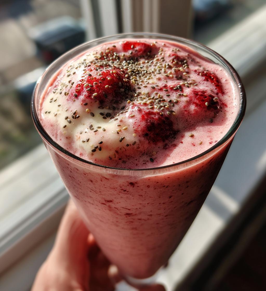 Keto Strawberry Smoothie - detail 1