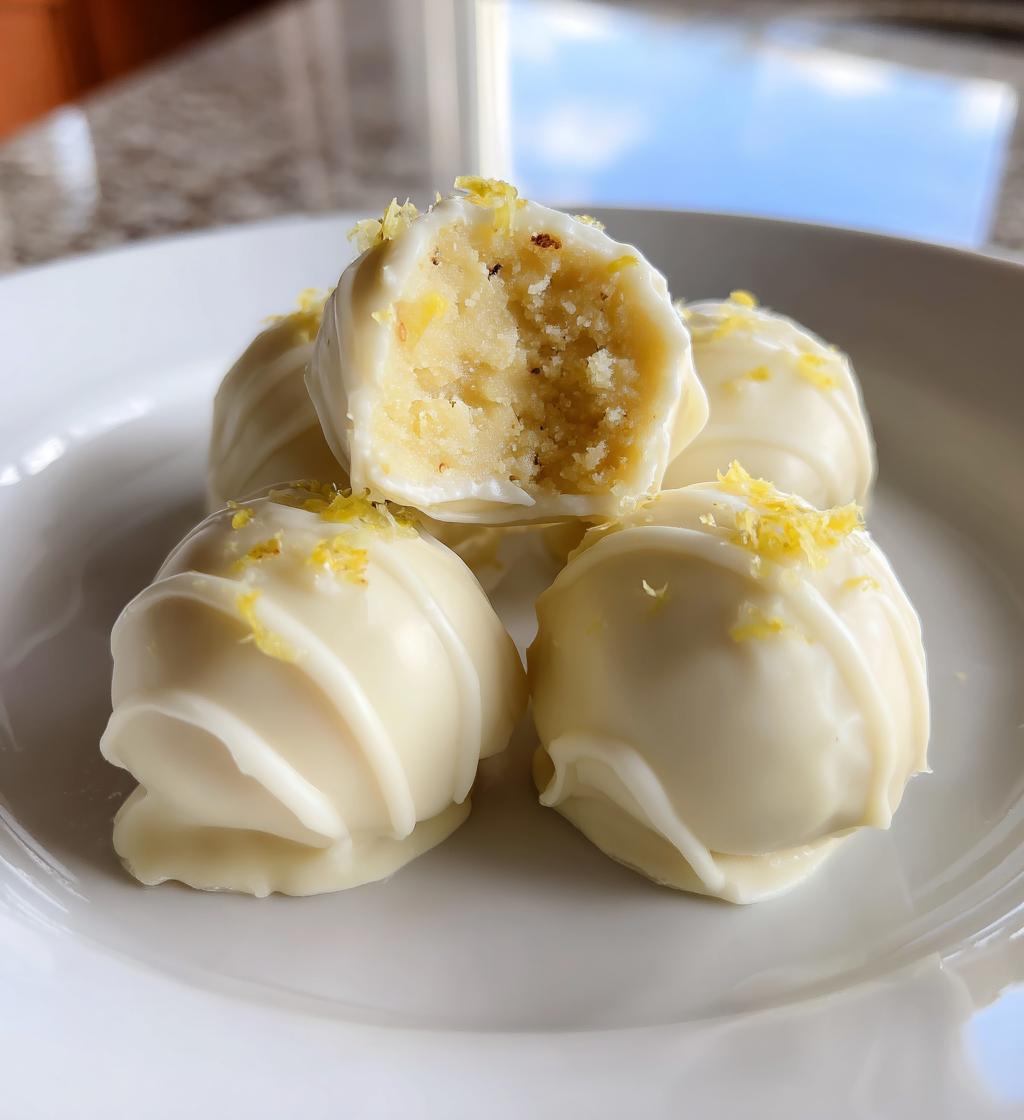 Lemon Cake Truffles - detail 1