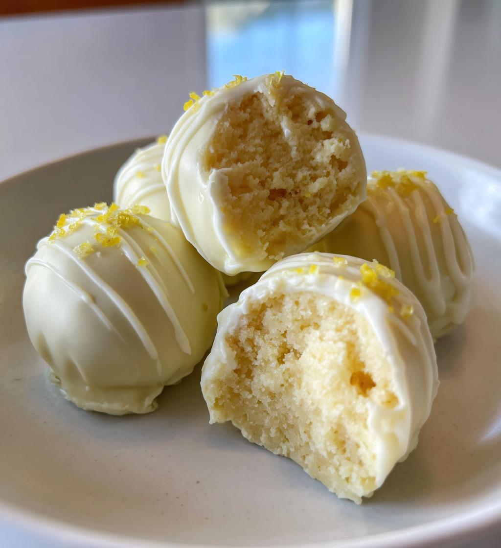 Lemon Cake Truffles