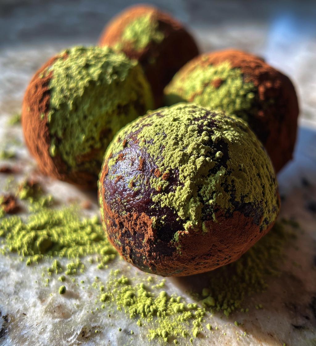 Matcha Green Tea Truffles - detail 1