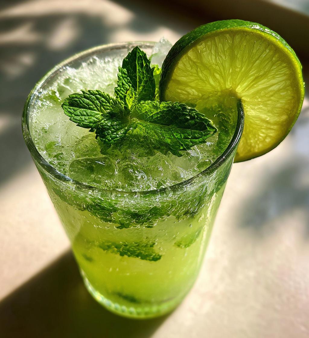 Minty Limeade (No Soda)