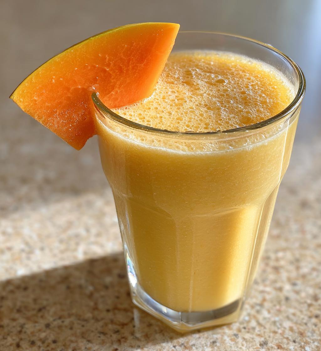 Papaya Banana Smoothie - detail 1