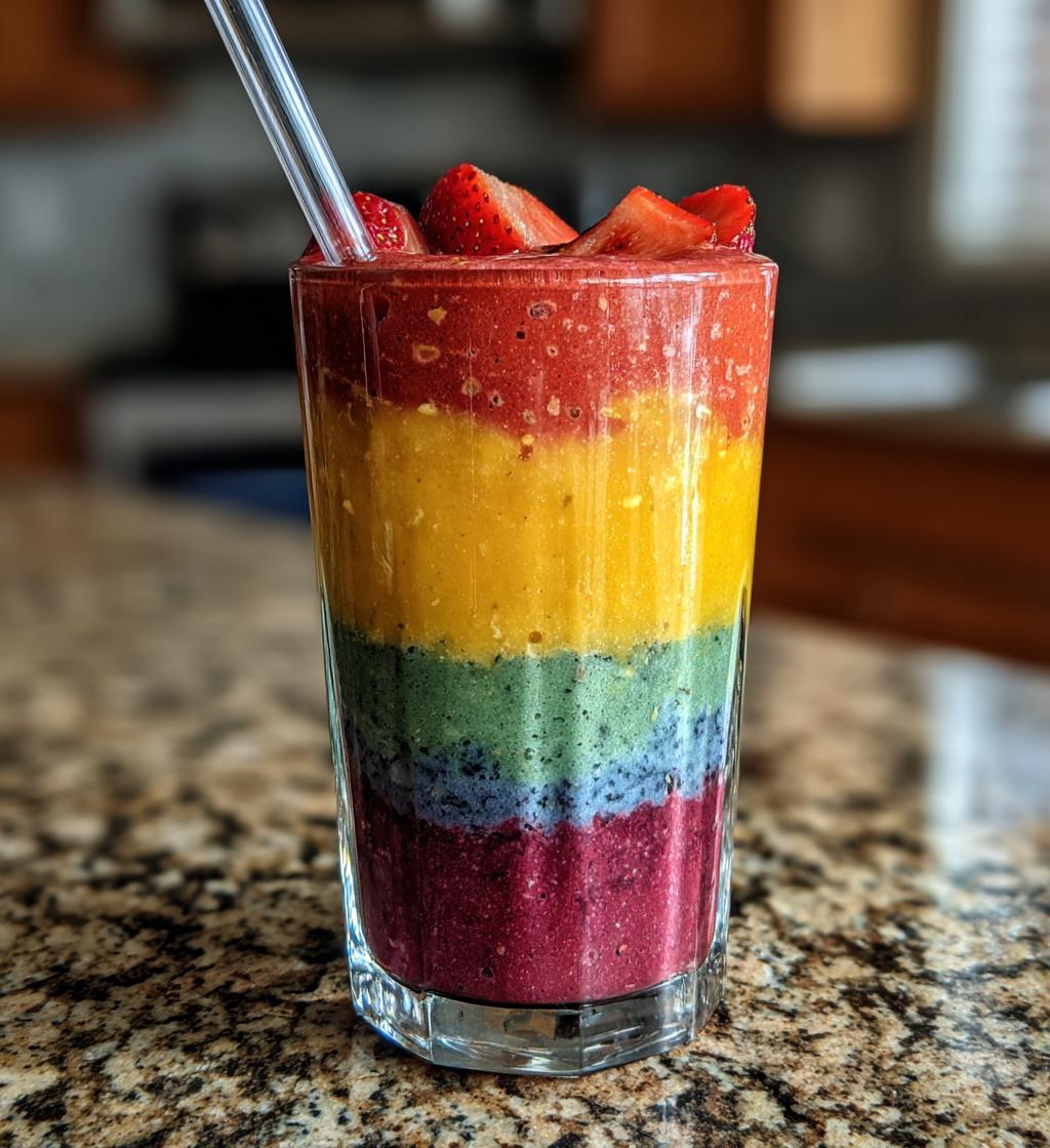 Rainbow Smoothie Layers - detail 1