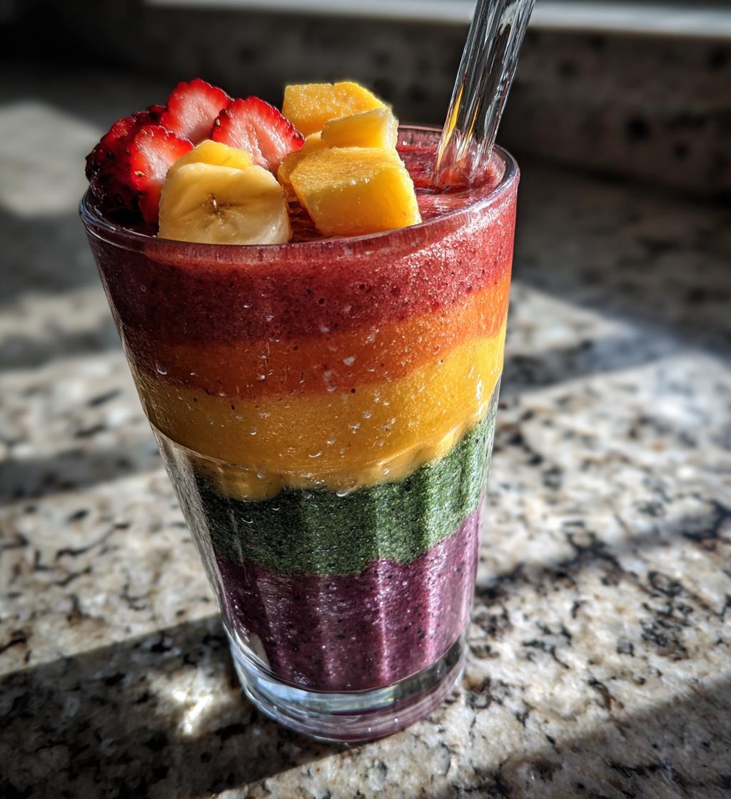 Rainbow Smoothie Layers