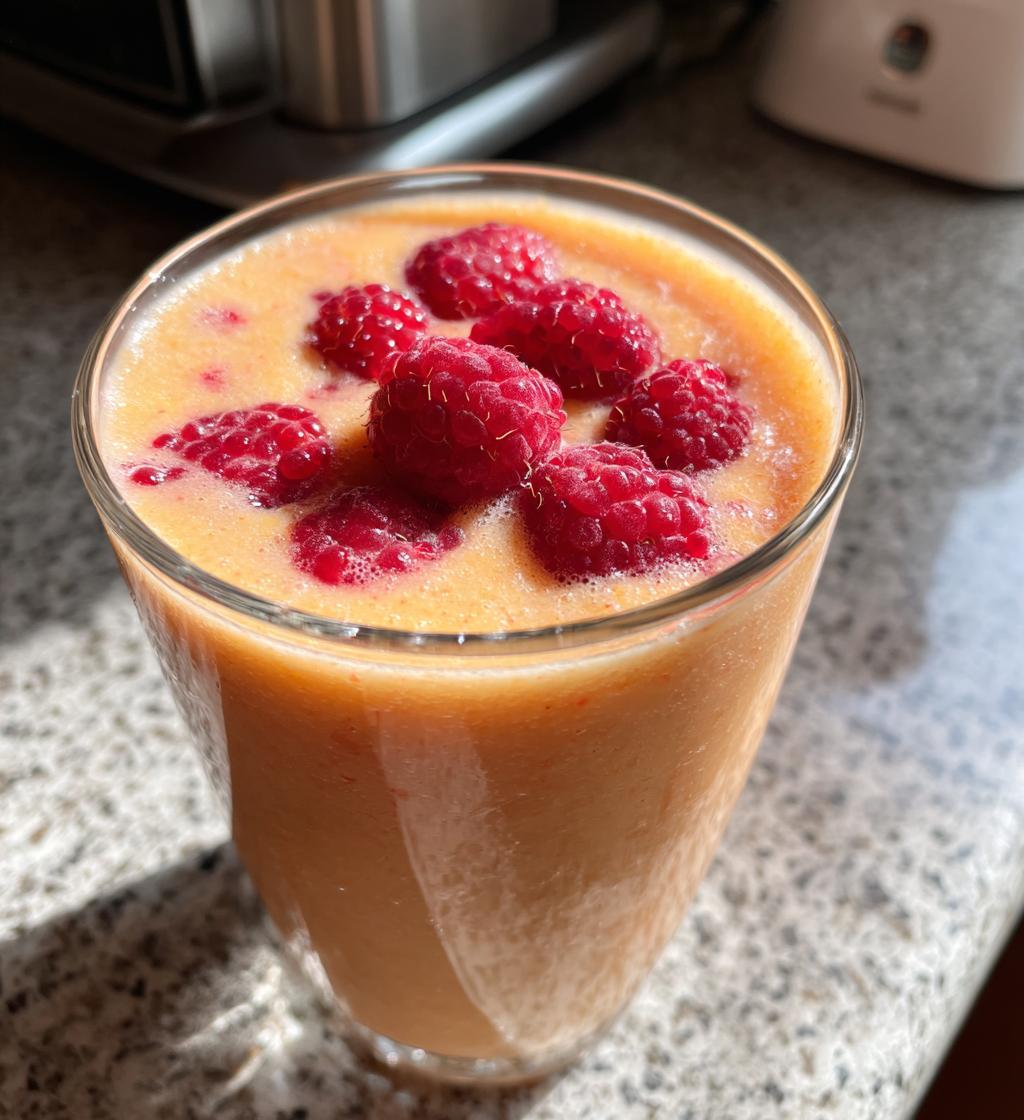 Raspberry Peach Smoothie - detail 1