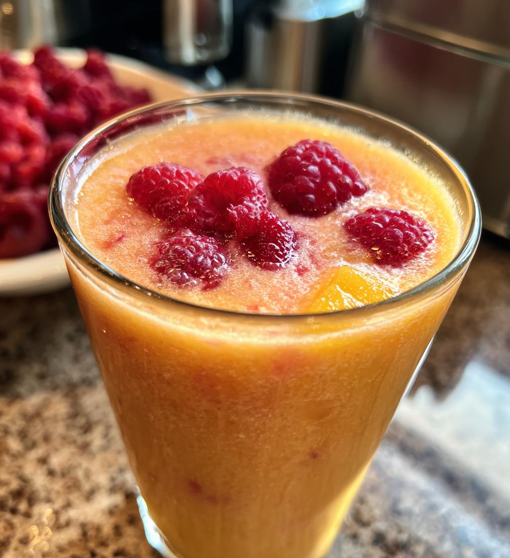 Raspberry Peach Smoothie