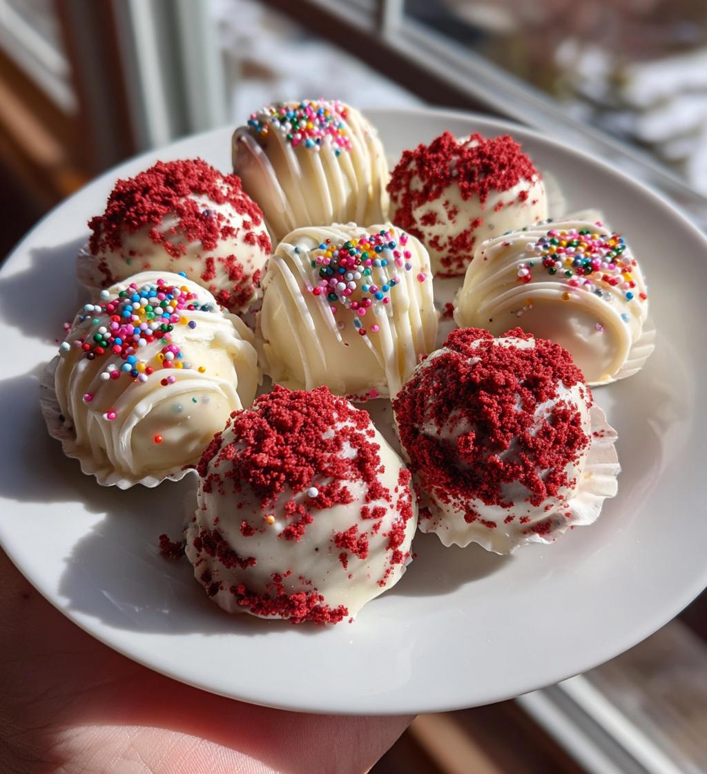 Red Velvet Cake Truffles